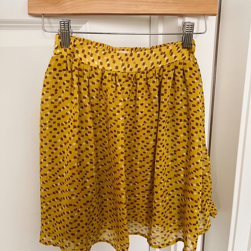 Brown/Yellow Design Skirt